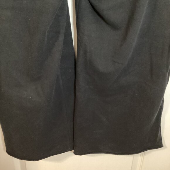 Gap Women's Wide Leg Black Sweatpants Pants Size L Casual Loungewear - Picture 5 of 8
